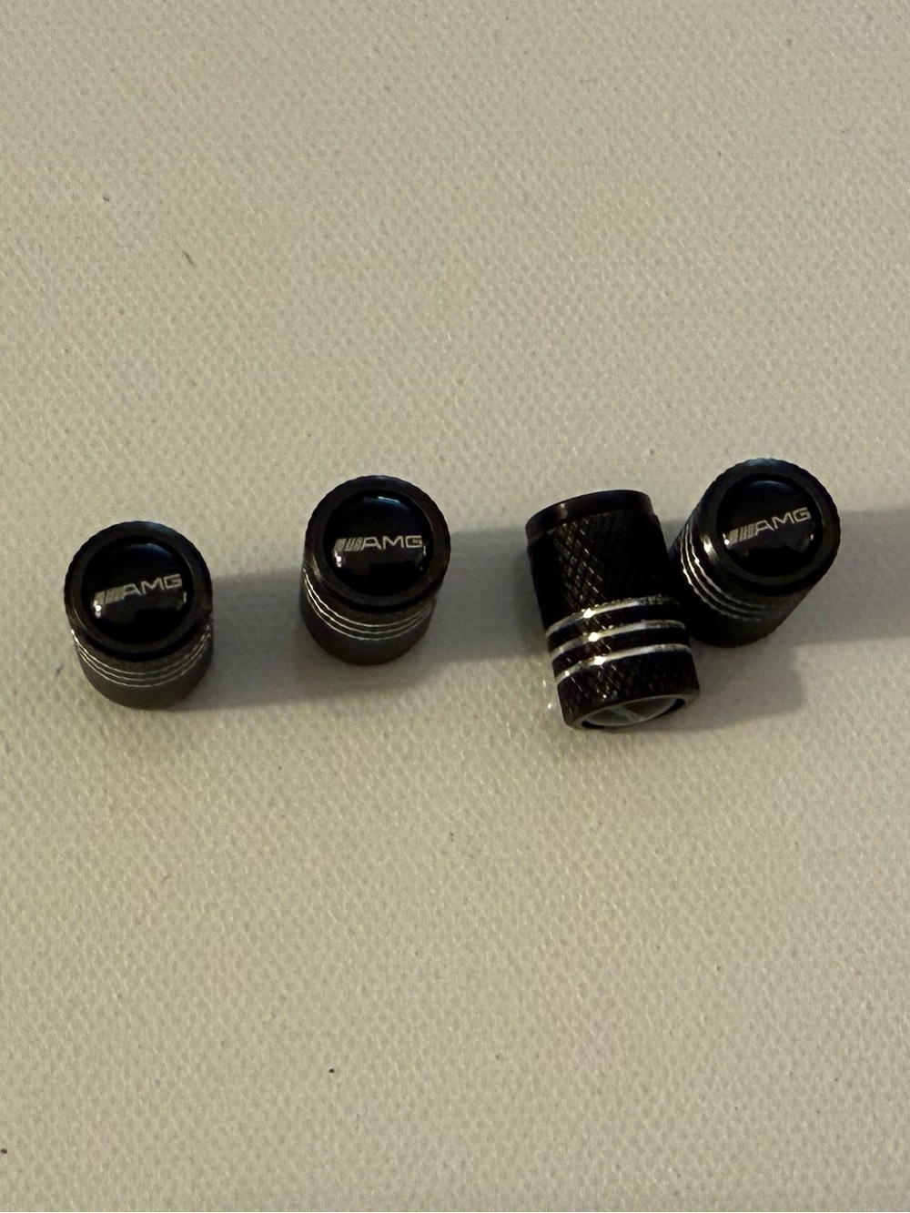 AMG Mercedes Valve Stem Caps in Black Set of 4 NWT